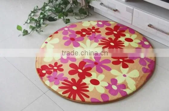 microfiber home/door/floor/ bathroom printing chenille rug/mat/bath mat
