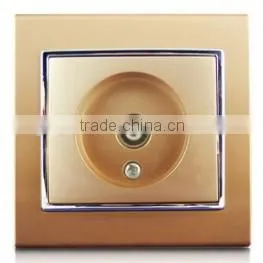 Euro Design Standard Silver Color Socket Outlet