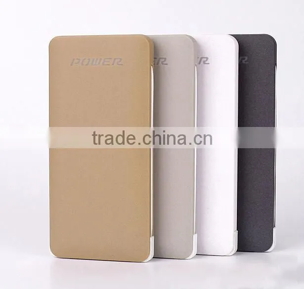 Ultra slim built-in cable power bank 10000 mah