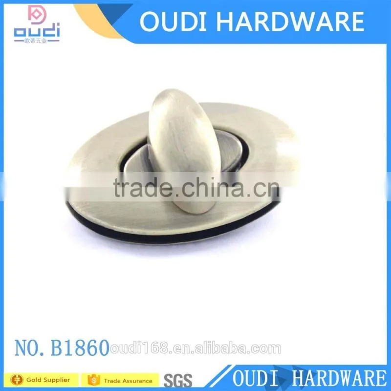 Fashion metal handbag lock, top sale metal lock for bag accessory, high quality Guangzhou Hardware decorative