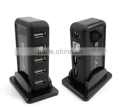 BRAND NEW 7 PORT USB 2.0 HUB + AC ADAPTER