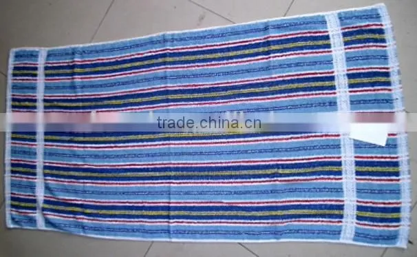 Strip bath towel stock South America