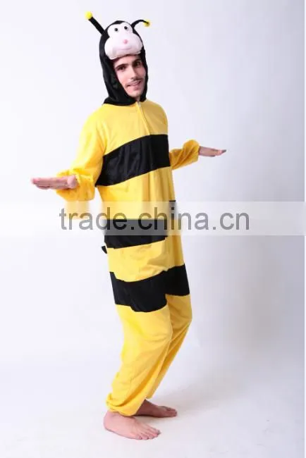 Animal character costume for adult bee mascot costume Halloween fancy dress bee costume