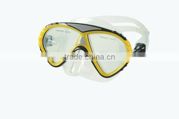 Full Face China Tempered Glass Diving Goggles Mask