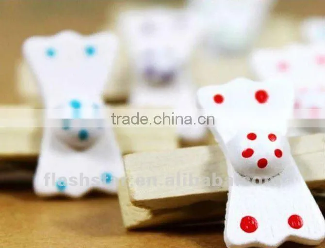 2013 Hot Sell Promotional wooden Mini Butterfly clip