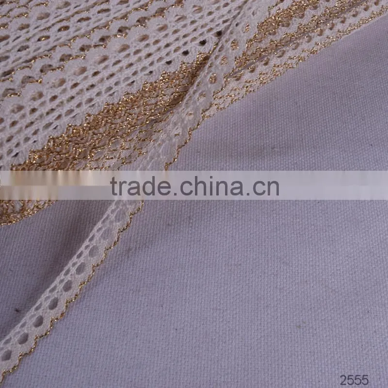 New arrival organza embroidery chiffon applique decorative lace for dress