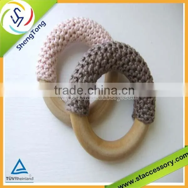 wholesale new product wooden teething ring unfinished wooden ring