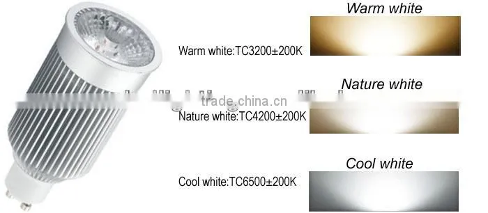 9W COB led spotlight warm white 3 years warranty