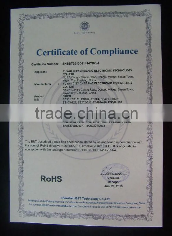 china best quality,Do Do reversion horn BB-401