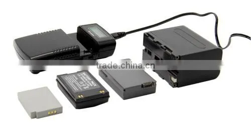 Li-Ion 3.7V/7.4V battery LCD Universal Charger for Digital Cameras and Camcorders portable battery charger