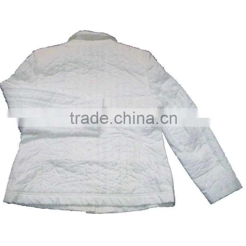 Women's White Down Jacket for Winter
