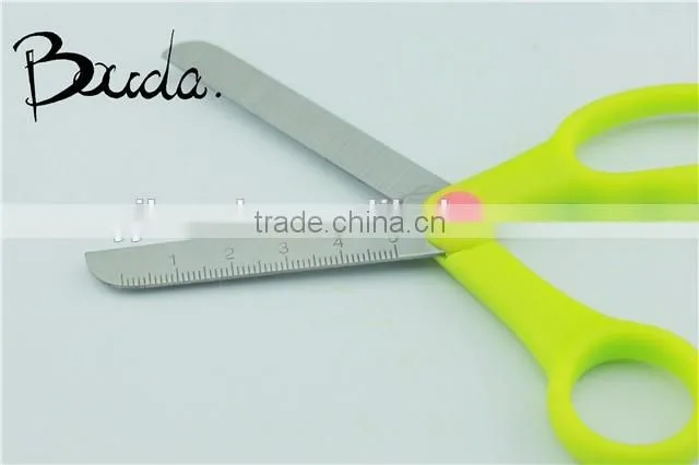 Best selling stainless steel stationery scissors with PP+TPR handle BD-S1654