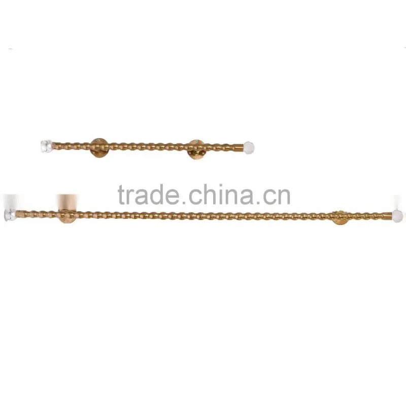 Western rose gold luxury garment wall display rack