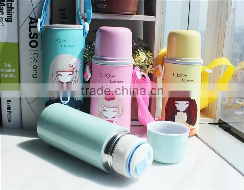 Bullet insulation stainless steel vacuum flasks/double wall vacuum thermal bottle