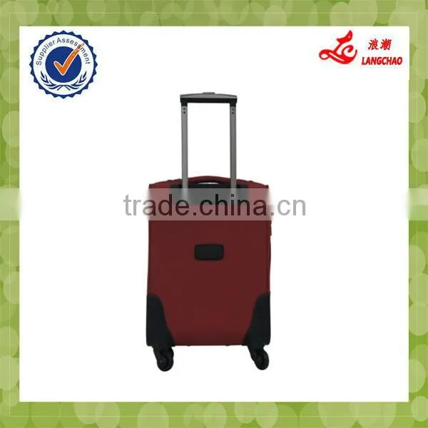 19"23"26"29" Inch 4 Pcs Red Fabric Four Wheels Traveling Airport Brand Luggage