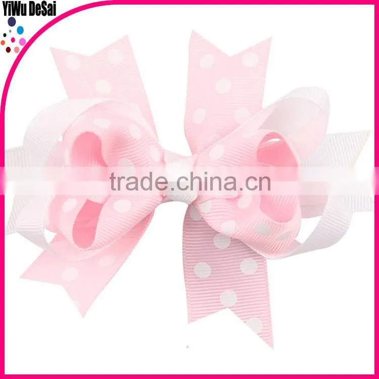 Popular girls hair clips with the cute ribbon bowknot hair accessory