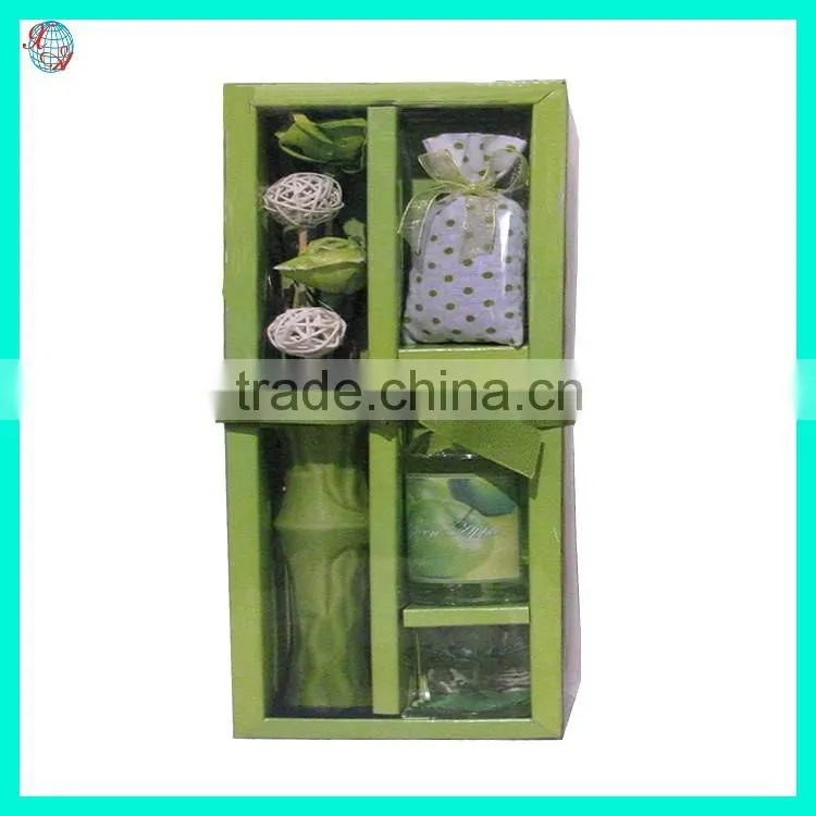 Ceramic Potpourri Flower Scented Candle Glass Bottle Reed Diffuser