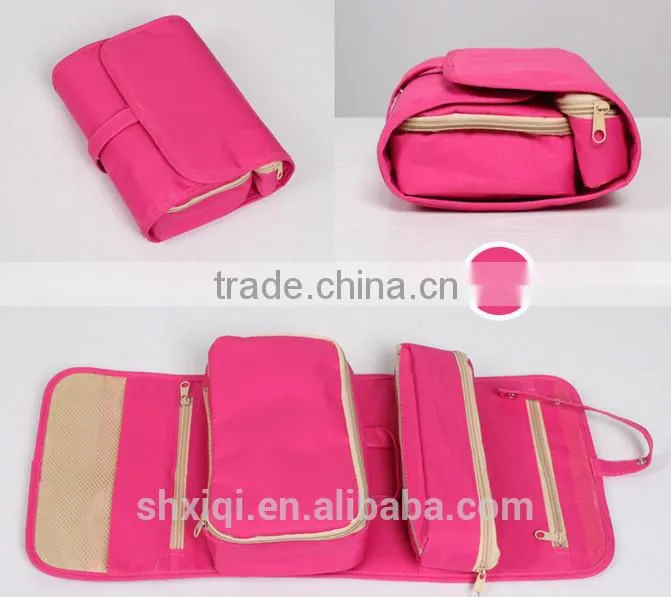 Cheap Waterproof Colorful Multi-function Hanging Toiletry Bag