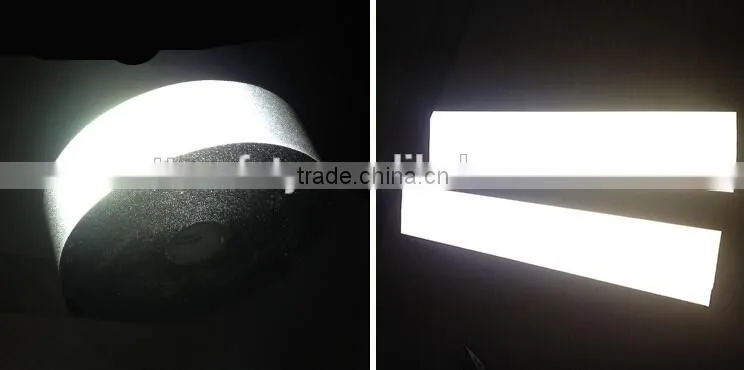 CE polyester glow in the dark and fluorescent reflective tape for safe