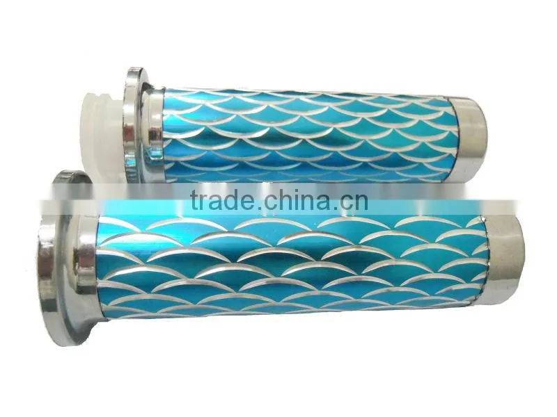 white color aluminium handlebar handle grip