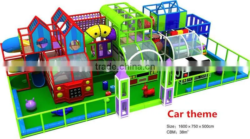 2015 New design police station used commercial kids indoor playground