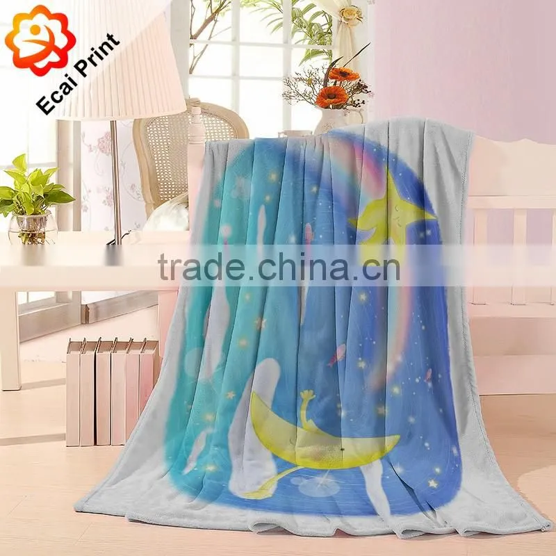 home hot sell comfortable custom printing fleece blanket