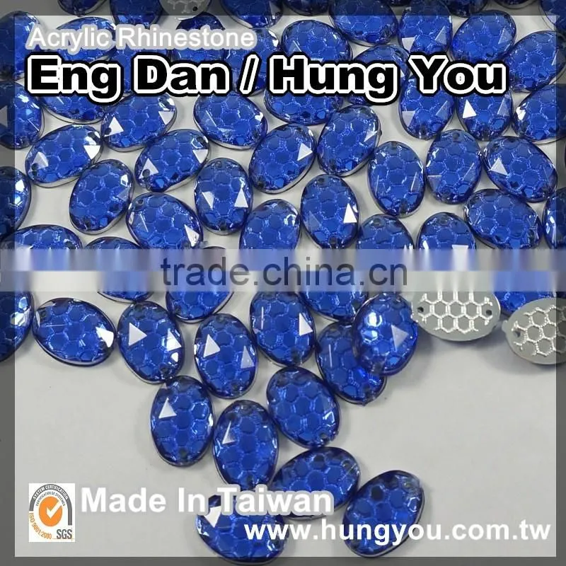 2 holes Round Shape Rhinestones for clothes