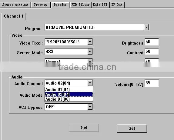 dvb-t2 to ts ip udp decoder (DVB-T/T2+ASI+IP in,2*CI,AV+HDMI+SDI(1080i/720p/576i)+YPbPr+IP+ASI out)