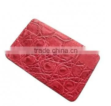 Crocodile leather card clip wallet SCRCW-007