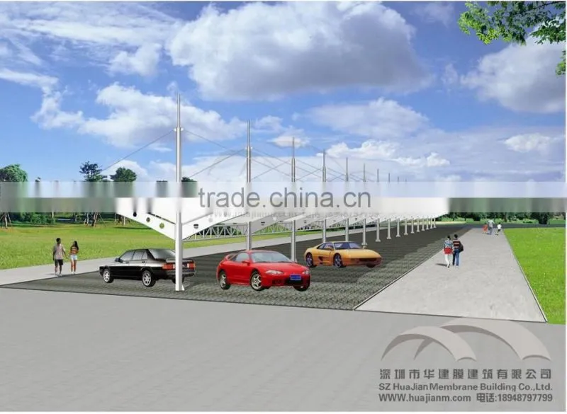 Modelling diversity new membrane structure Parking Shed ETFE PTFE