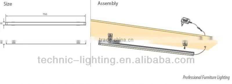 Aluminum profile led under cabinet light,touch sensor led strip bar light,led strip corner lights with touch sensor switch