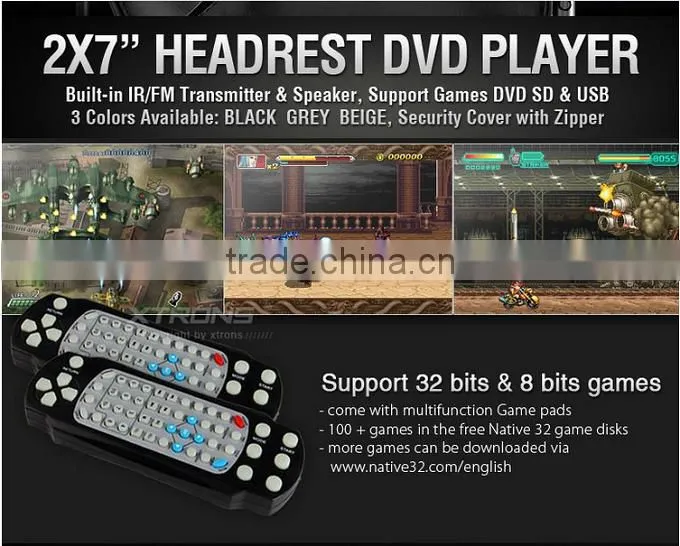 9 Inch with Speaker Fuction HD Headrest AV players