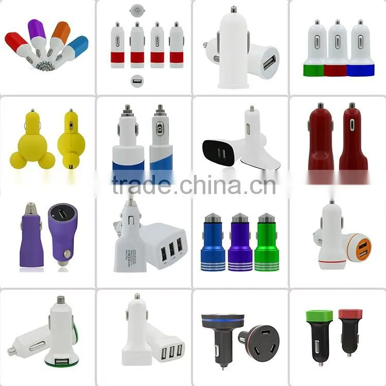 wholesale two port for samsung car charger with 5v 2.1a