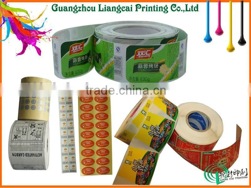 Colorful PVC stickers die cut stickers vinyl sticker in roll