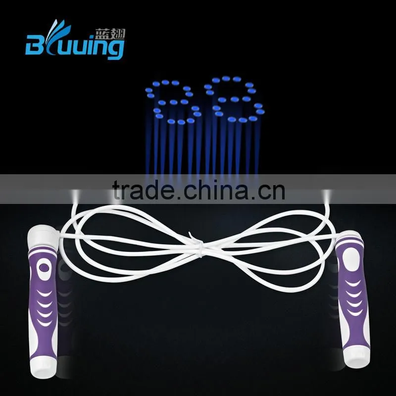 New design smart color change kids electronic speed jump rope/jump rope speed/jump rope