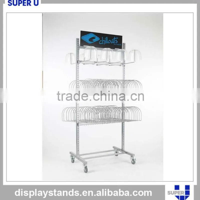 hat display rack for retail store
