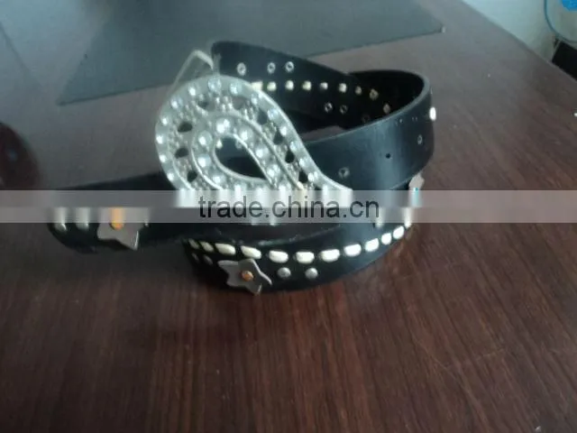 Women fashing belt Pu stud belt
