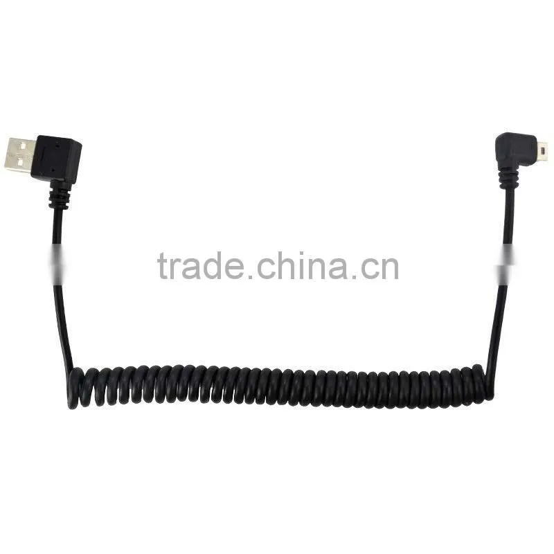 angled usb angled Mini (5-pin) male to USB 2.0 A cable