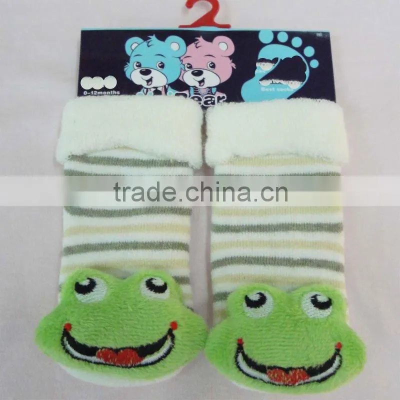 All kinds of color 3d animal baby socks