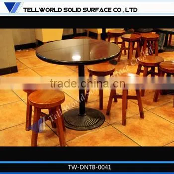 Various design solid surface dinning room furniture dinning table