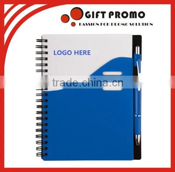 Advertising Printed Planner Spiral Notebook With Pen