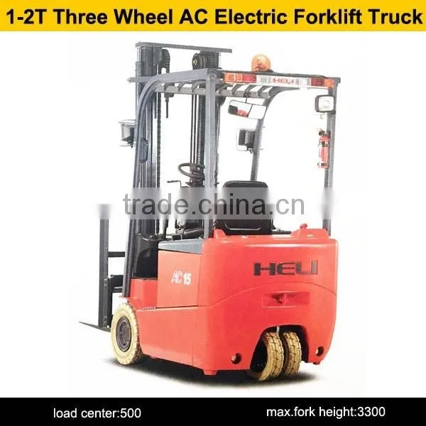 2000kg CPD20S three wheel AC electric forklift truck