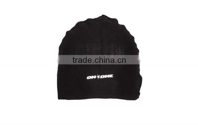 Black beanie with custom logo