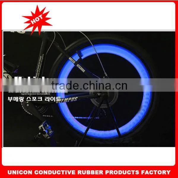 2014 Newest design super bright moon bike lights road bike lights bike wheel light lovely moon and start design of silicone