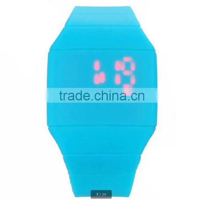 2013 silicone led touch screen watches