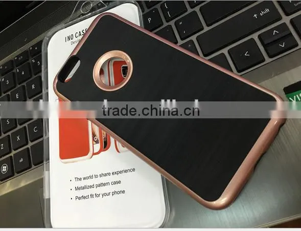 New Style Korea Motomo Cell Phone Case For Iphone6 6plus Brushed Metal Back Case Cover