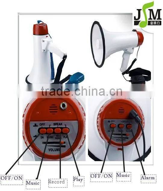 police megaphone with extra microphone and bracket for wholesale and OEM Service