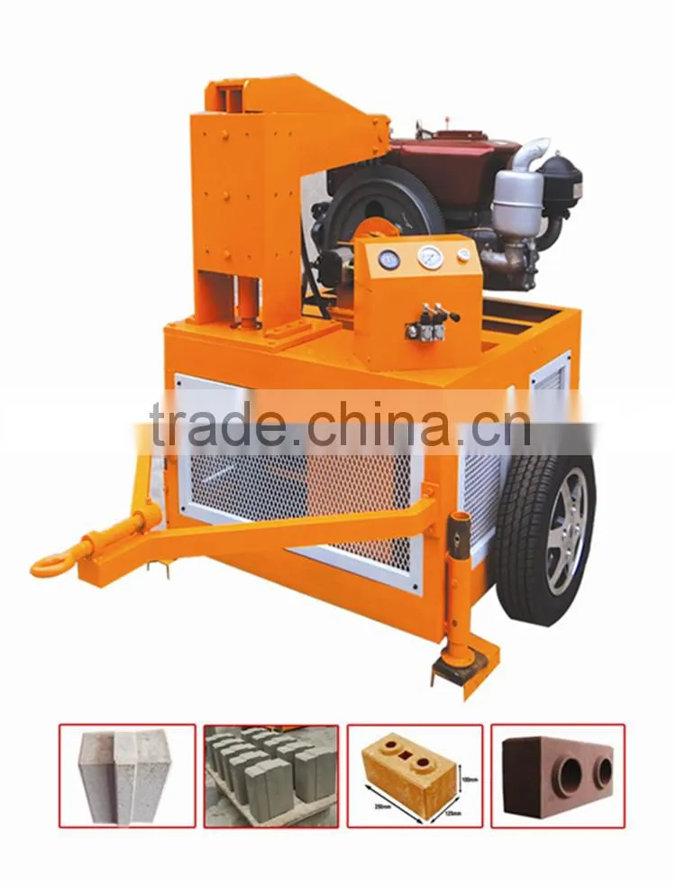 HR1-20 small construction equipment for clay mobile hydraform interlocking brick making machine price