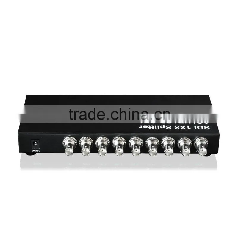 China market 1x2 1x4 1x8 sdi splitter support multiple deep color 8bit,10bit,12bit