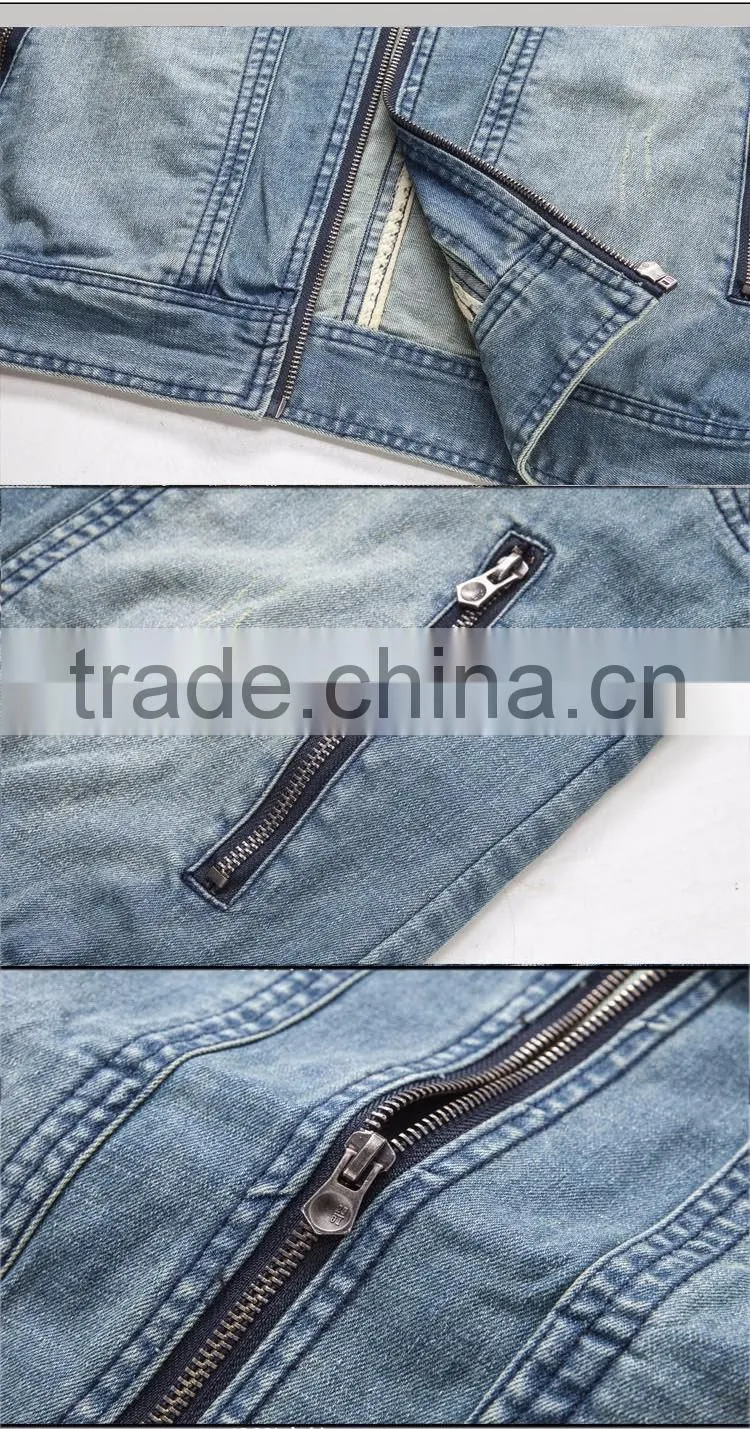 Yingzhong Garment oem design men jeans coat oversized kimono jackets